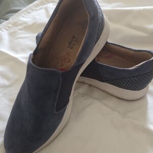 Comfortiva Navy Slip-On Shoes